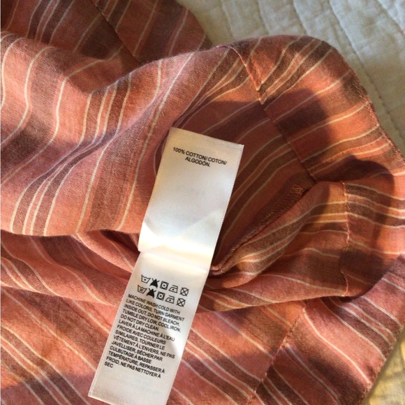 Lucky Brand Pink Striped Blouse - Picture 8 of 8